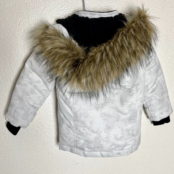 Diesel | Hooded Winter Coat with Faux-Fur Trim - Picture 3 of 10